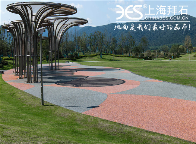 膠粘石透水混凝土