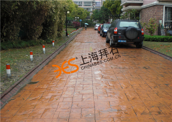 混凝土壓模地坪 混凝土壓模地坪