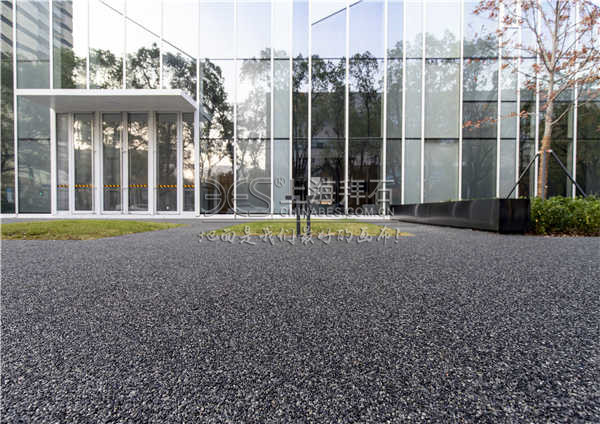 透水膠粘石路面 透水膠粘石路面