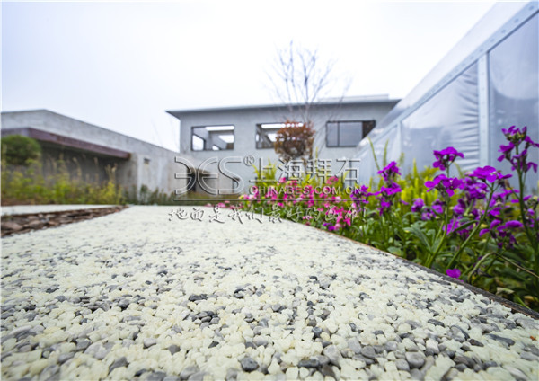 熒光膠粘石路面 熒光膠粘石路面