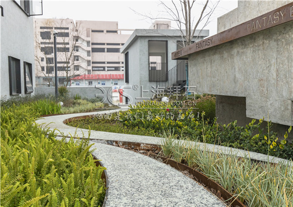 熒光膠粘石路面 熒光膠粘石路面