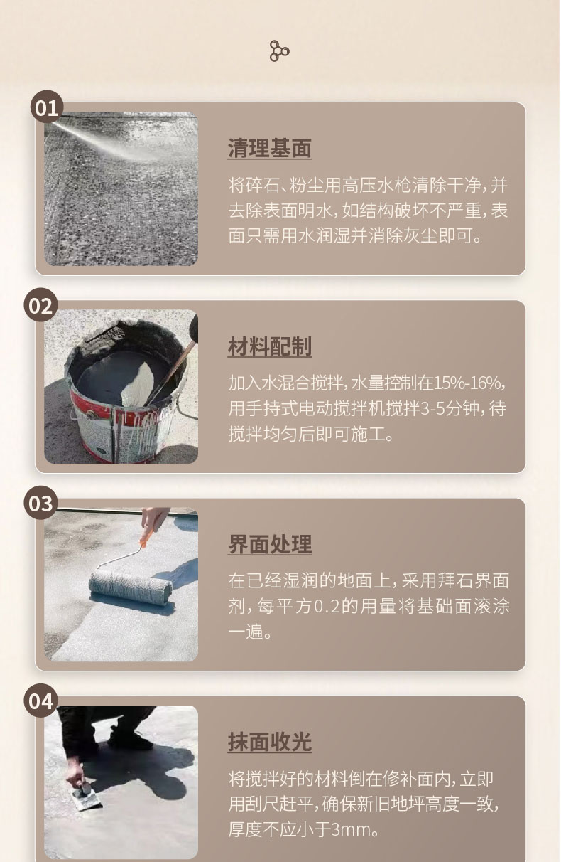 水泥路面修補(bǔ)料