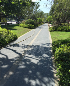 杭州莫干山市政綠化帶透水地坪項(xiàng)目！