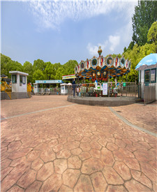 上海黃興公園壓花混凝土項目