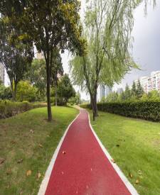 上海閔行羅陽路彩色透水混凝土項(xiàng)目